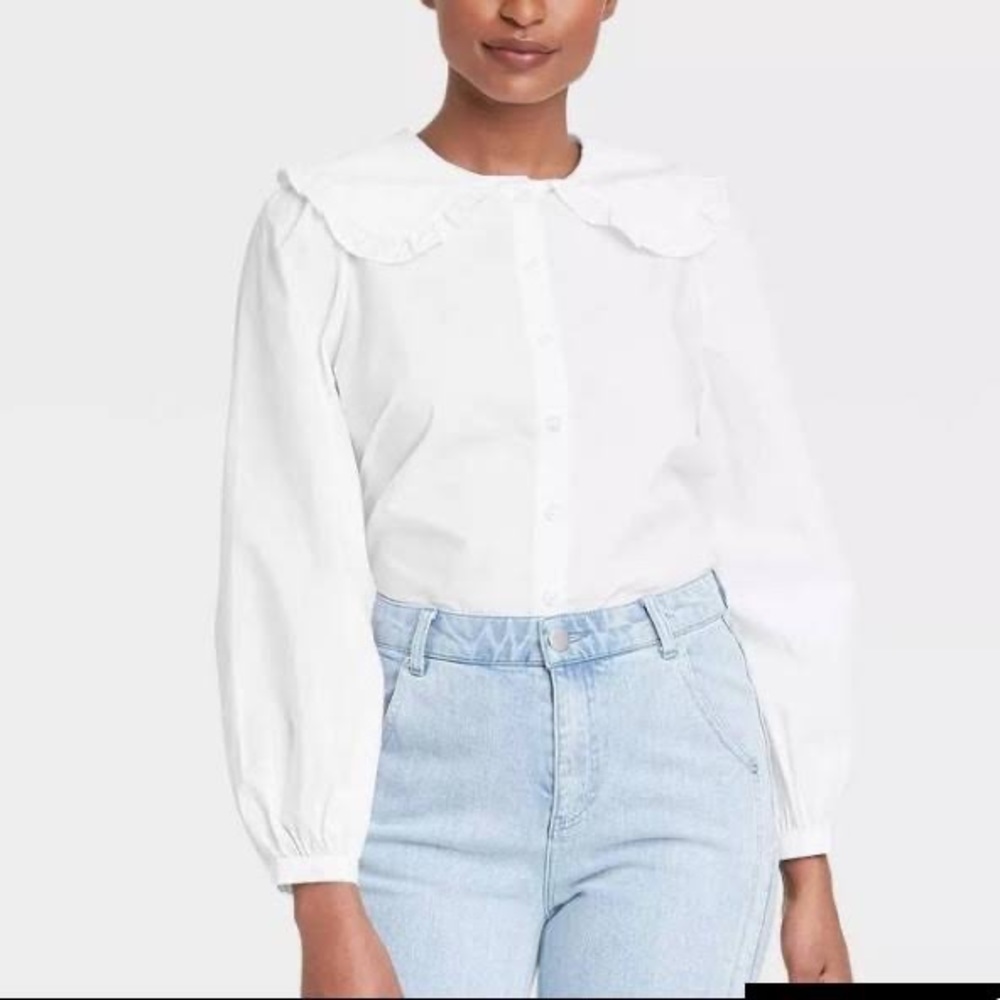 Wide Collar Blouse